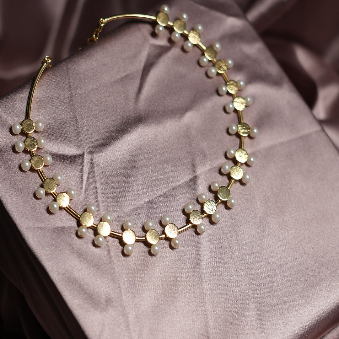 2 SIDED PEARL CHOKER